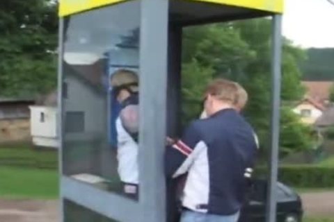 Blindfolded dudes Take It In Tthowdys man mouth And anal By A Cop