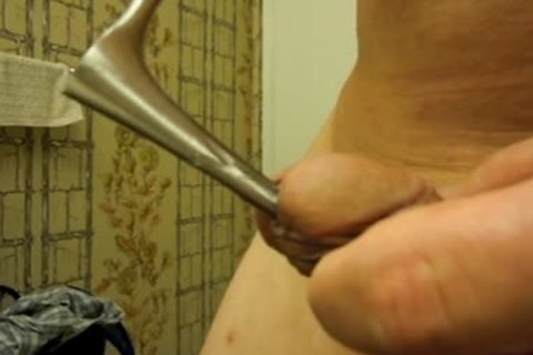 sounding my pecker with a nasal speculum