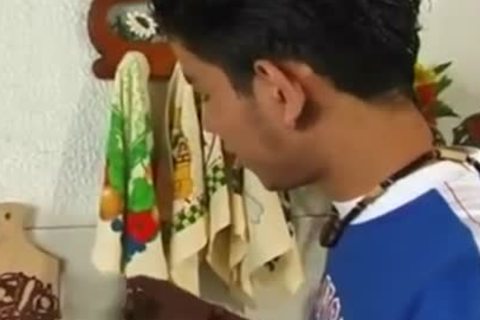 Latinos Hunk cums After plowing