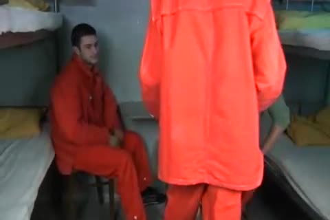 Ass fucking amongst wearing uniform in the prison