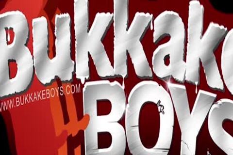 Bukkake twink can't receive enought wangs