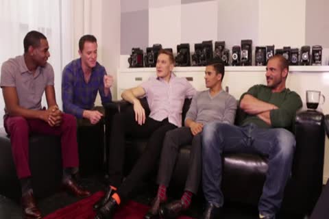 lustful Interracial boyz drilling In group