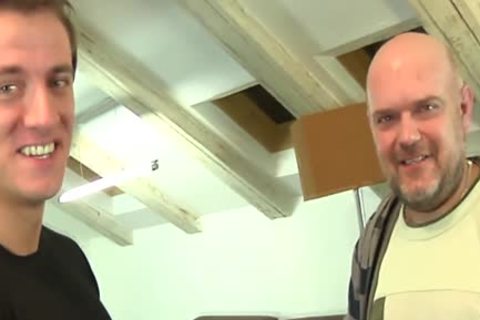 Muscled Euro arse Rimmed By Bearded older