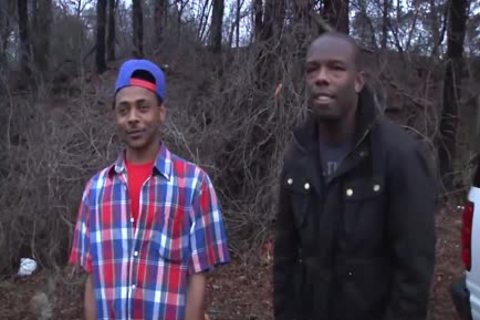 Sam Tyson Handles Two black cocks