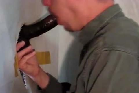 huge 8 Inch cock receives blow job stimulation
 at Gloryhole