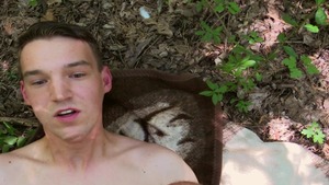 lustful Czech dilettante receives pooper-drilled in the woods