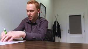 Redheaded fellow with a bubble booty gets hammered in POV