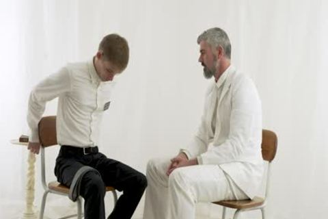 Mormon lad Rides Hung old Priest