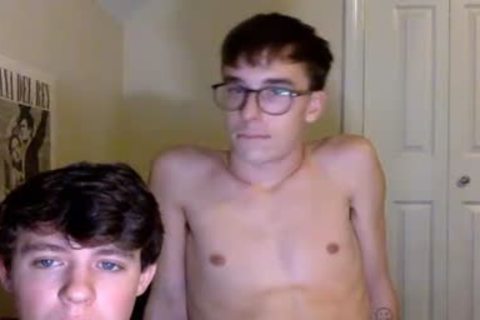 Two men Showing Their weenies In Live