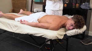 StickyRub: DILF Otters Enjoy Massage Table