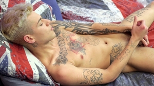 Tattooed Stud, Stiff Shaft on Display