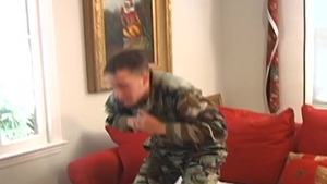Active Duty: Gunner's Ear-to-Ear Grin with Cum